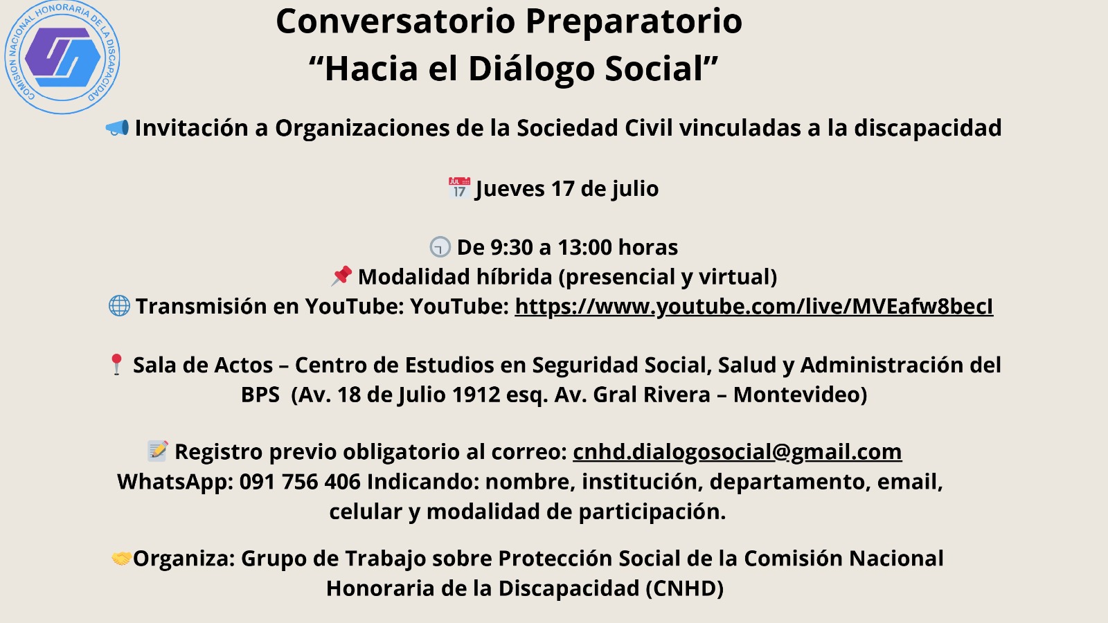Colores y Fondo: El fondo del cartel es de color beige claro. El texto se encuentra principalmente en color negro para asegurar un buen contraste y legibilidad.