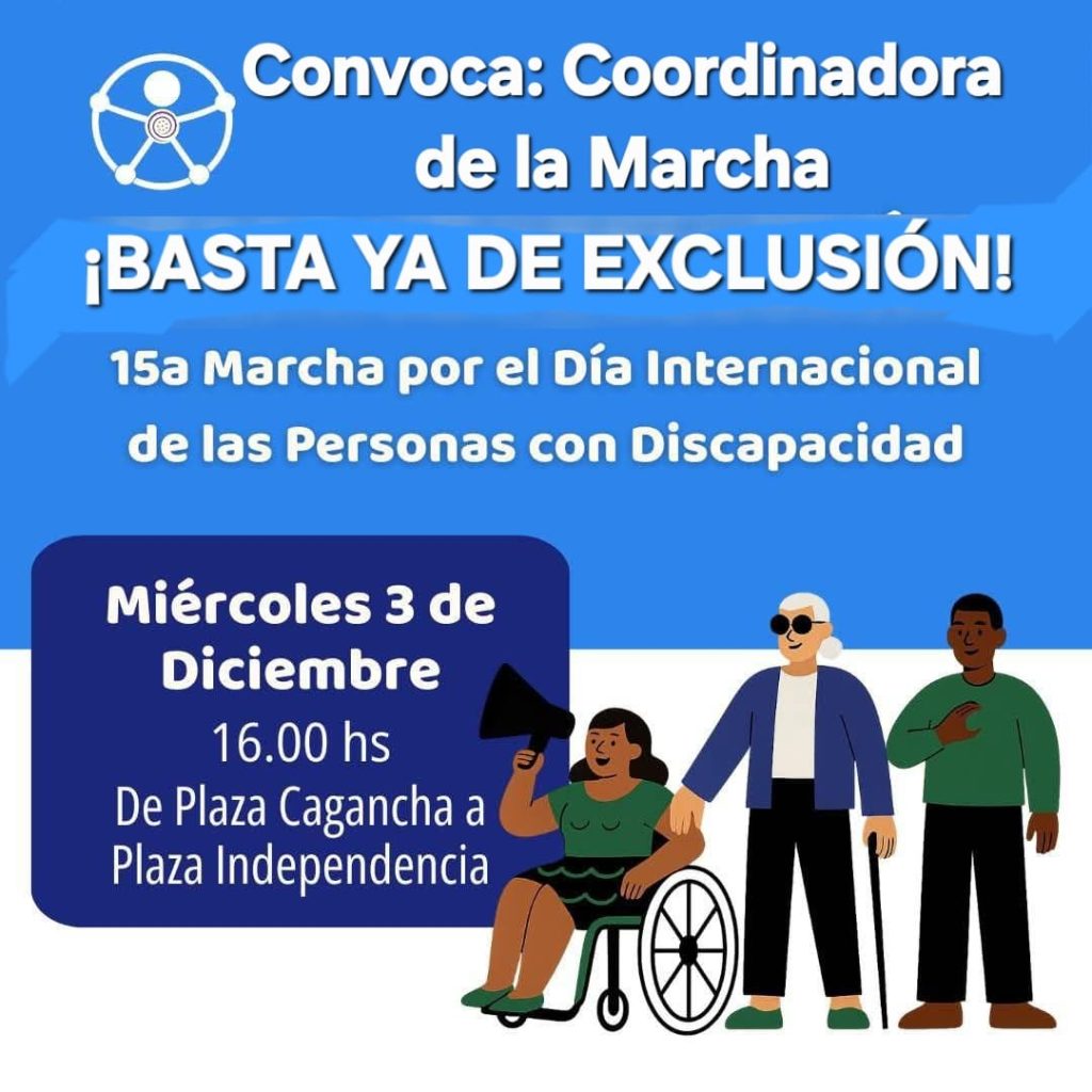 Convoca Coordinadora de la Marcha  BASTA YA DE EXCLUSIÓN