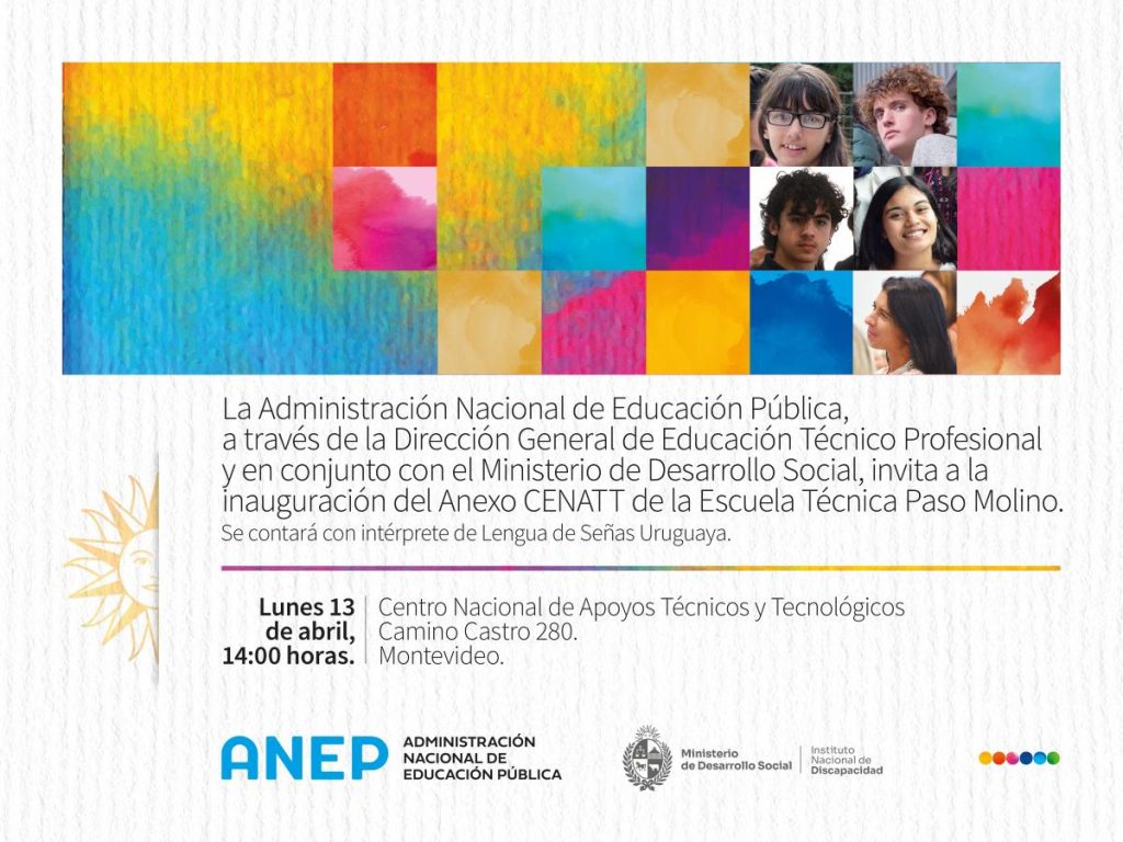 Inauguración del Anexo CENATT de la Escuela Técnica Paso Molino.