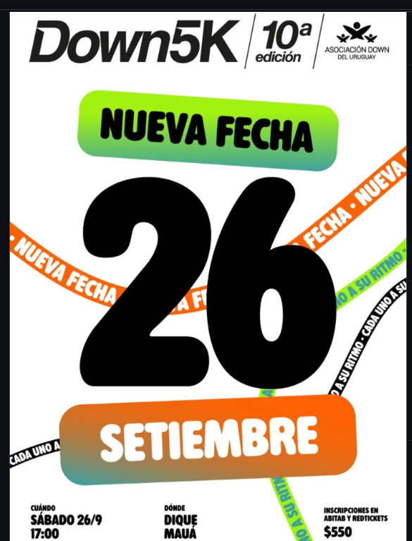 ¡La Down5K 10ma edición ya tiene fecha y vos no podés faltar!