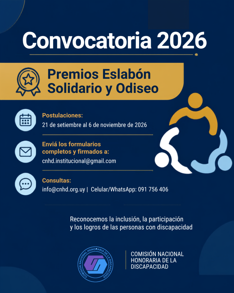 Convocatoria a candidaturas para los premios: Eslabón Solidario y Odiseo